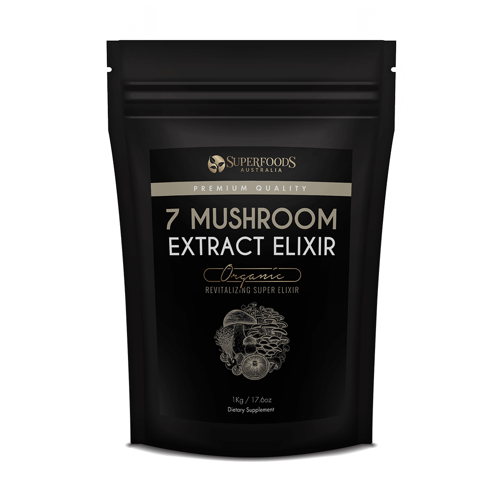 Organic 7 Mushroom Extract - Chaga, Reishi, Cordyceps, Maitake, Shiitake, Lion's Mane