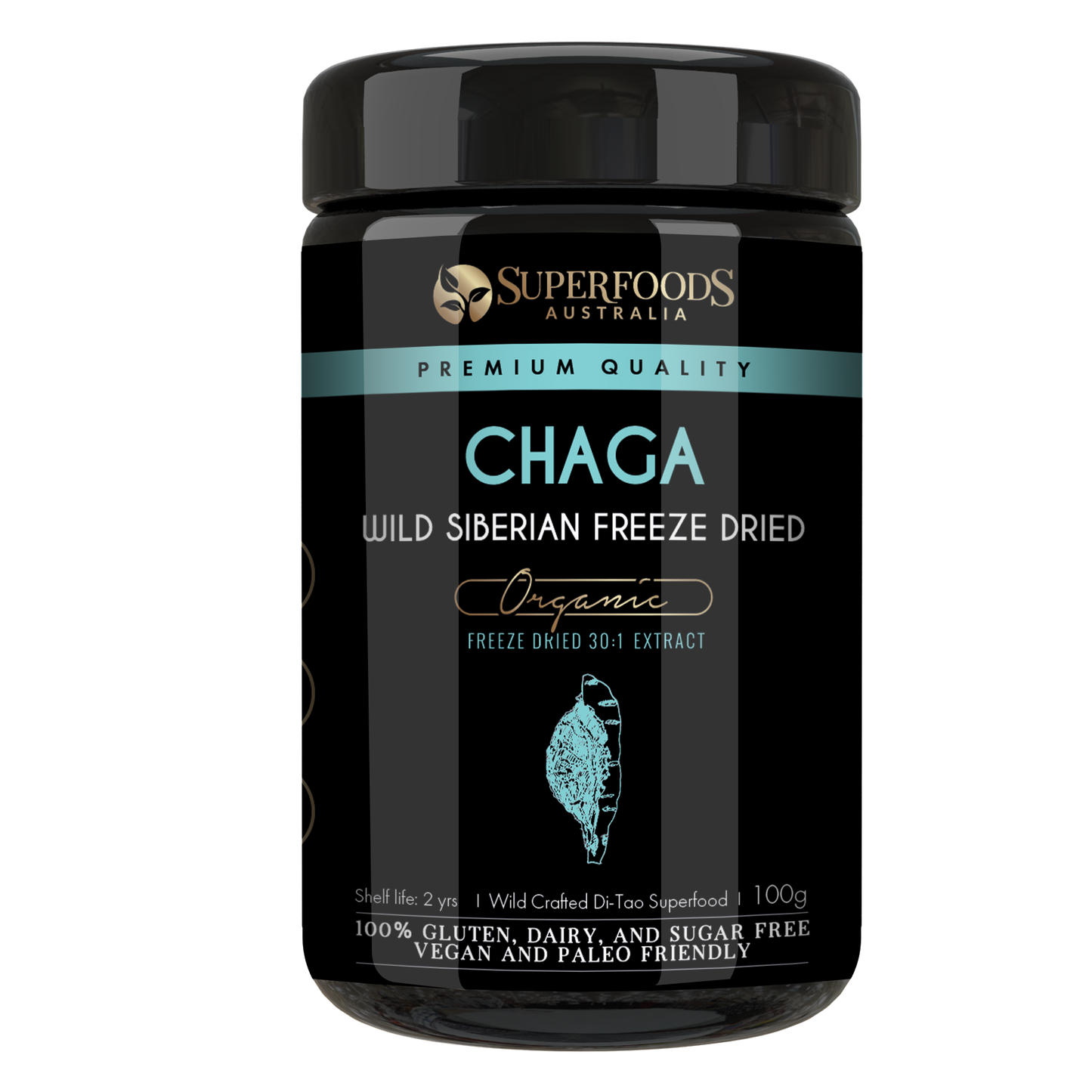 Freeze Dried Chaga Mushroom 30:1 Extract