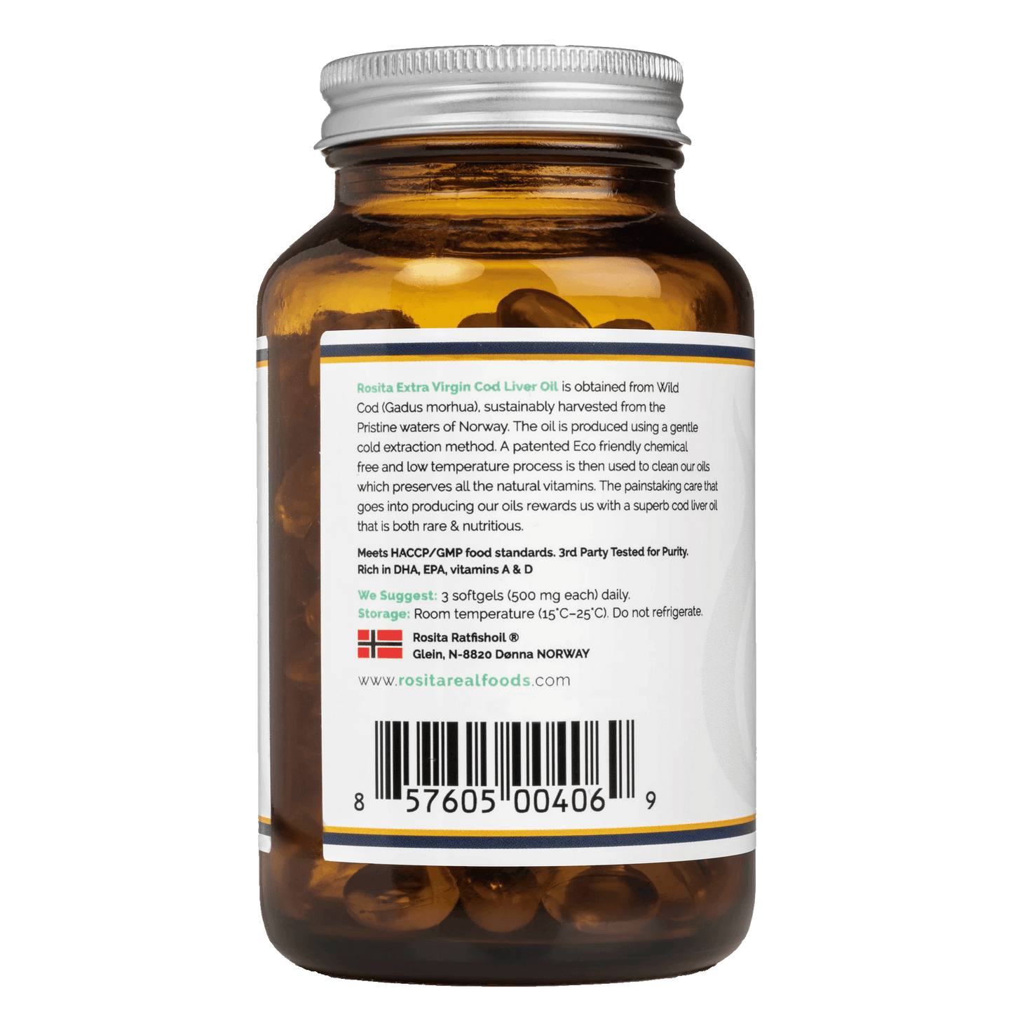 Rosita Extra Virgin Cod Liver Oil 90 Softgels