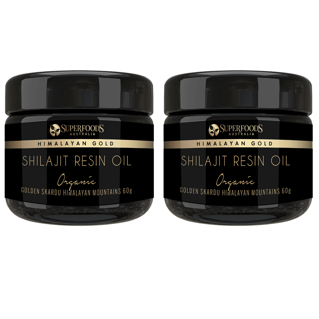 Himalayan Gold Shilajit Resin 120g in Miron violet glass jar