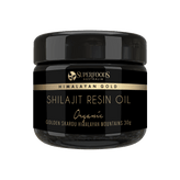 Himalayan Gold Shilajit Resin 30g in Miron violet glass jar
