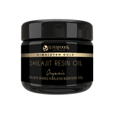 Himalayan Gold Shilajit Resin 60g in Miron violet glass jar
