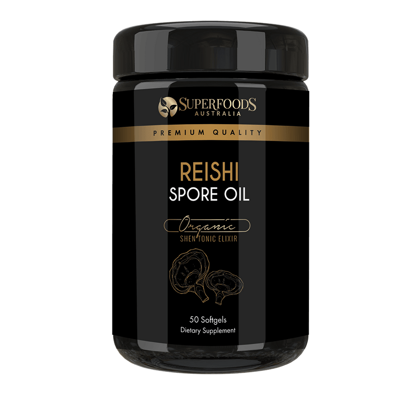 Organic Reishi Mushroom Spore Oil Softgels