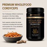 Australian Grown Cordyceps Mushroom Capsules